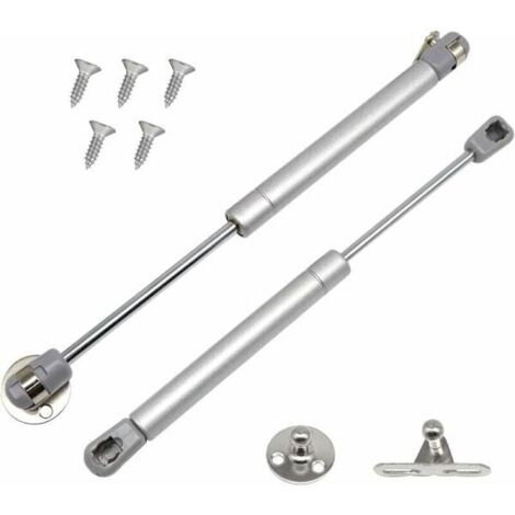 Zwei Sätze Gasfedern, 60N/6kg Möbelfedern, Soft-Close-Scharniere, Hydraulikfedern für Schränke, geeignet für Küchentüren (2 Sätze, 60N).