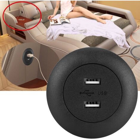 Zwei USB-Anschlüsse für elektrischen Relaxsessel und Sofa, schnelles Aufladen von Mobiltelefonen