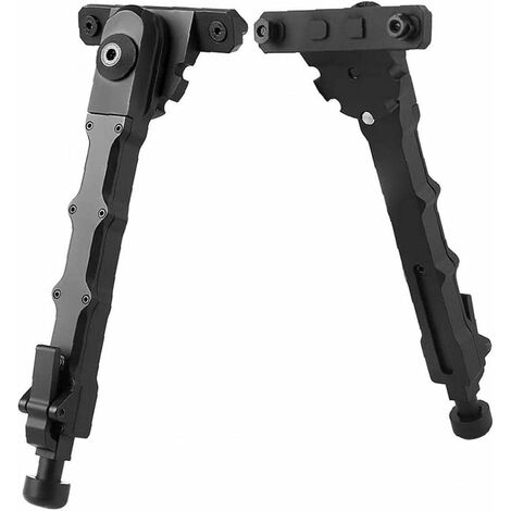 Zweibein-Kamera für den Außenbereich, verstellbares Zweibein, Aluminiumlegierung, Schnellspanner, stabiles V9-Zweibein für schwarze Ausrüstung im Freien