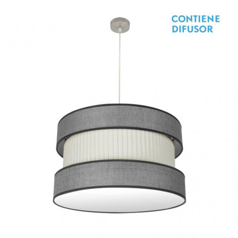 Zweifarbige Hängeleuchte Modell Home 3Lights Nickel Dimmbar FABRILAMP