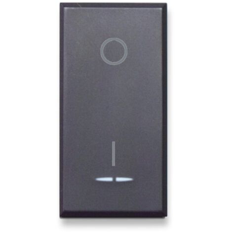Zweipoligen schalter Ave Tekla 2P 16AX farbe schwarz 445010