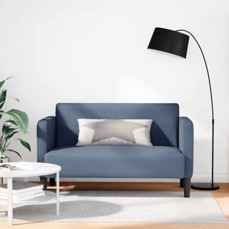 Zweisitzer-Sofa Blau 109 cm Cordstoff vidaXL