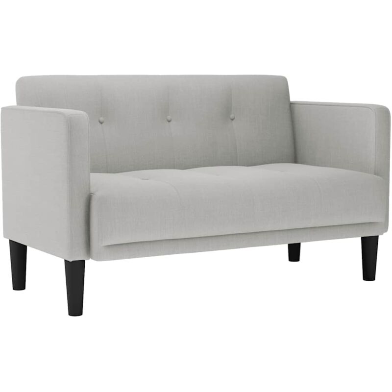 Zweisitzer-sofa Wolkengrau 111 Cm Stoff Vidaxl