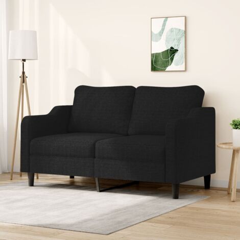 Zweisitzer Sofas Schwarz 140 cm Stoff