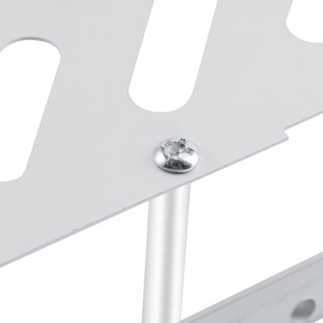 Zweistöckiges Duschregal aus Aluminium, Eckablage für Handtücher und Badezimmeraccessoires