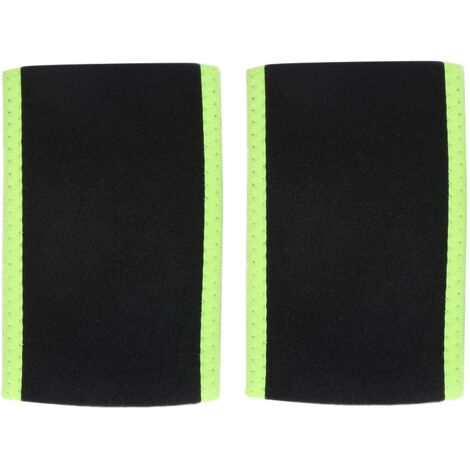 Zweiteilige Handgelenkbandage mit verstellbarem Klettverschluss, wendbarem Stützgurt, fluoreszierendem Grün und Schwarz