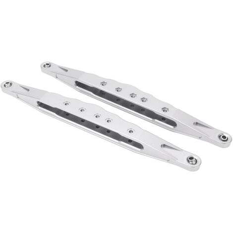 Zweiteilige untere Längslenker aus Aluminiumlegierung für LOSI SUPER BAJA REY 2.0, RC-Offroad-Modellauto im Maßstab 1:6, Silber