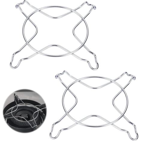 Zweiteiliges Kochring-Set für Gasherd und Camping, geeignet für Wok und Bratpfanne, hitzebeständig, vielseitiges Küchenaccessoire