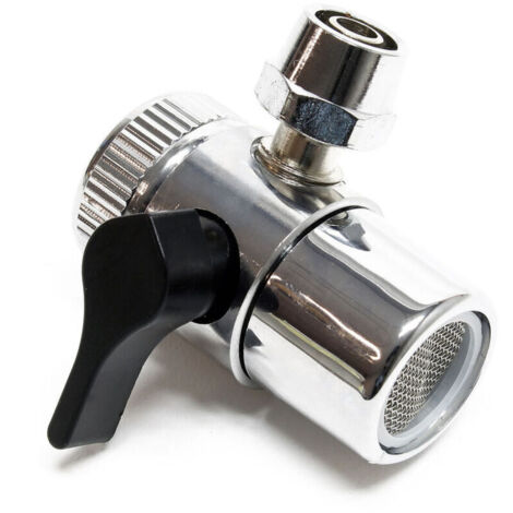 Zweiwege-Wasserhahnadapter, 6,5-mm-Einbauwasserfilter