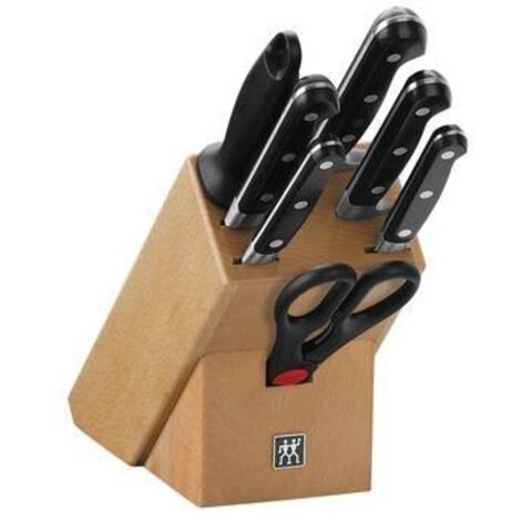 Zwilling 35662-000 Bloc Couteaux Bois Naturel 8 pièces Professional S