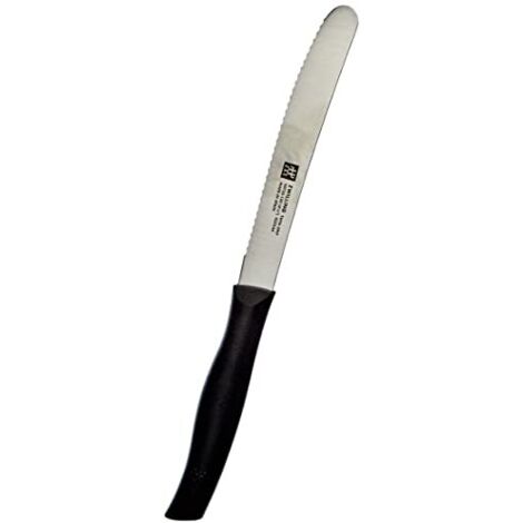 ZWILLING 38725-120-0 Twin Grip Coltello Universale e da Pomodoro, colore: Nero - 1 Pezzo