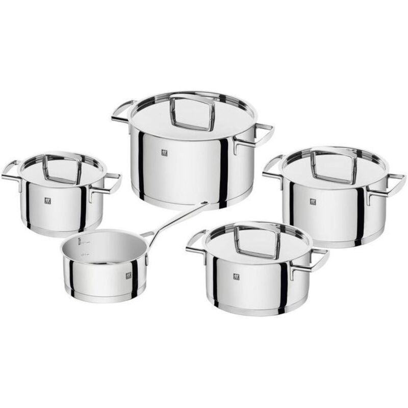 Zwilling Set Di Pentole, 5 Pezzi, 4 Coperchi, Adatto Per Induzione,...