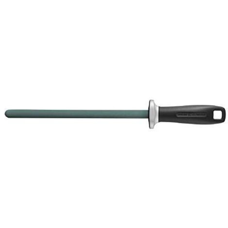 ZWILLING Acciaino in ceramica, Lunghezza: 23 cm, Manico in Plastica Nera con Occhiello per Appendere