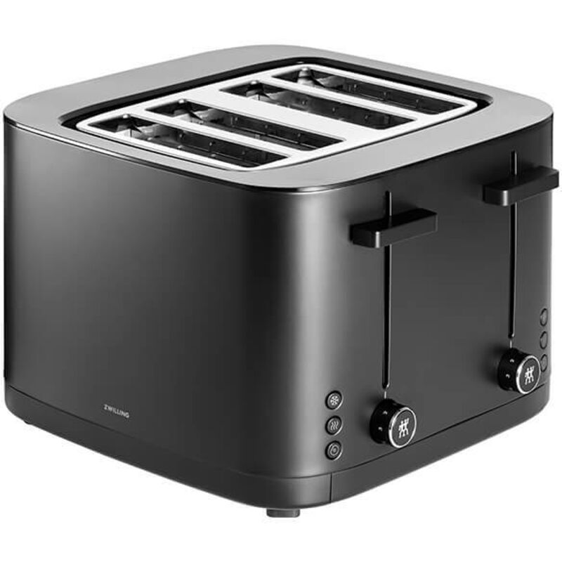 ZWILLING Enfinigy 1009633 Toaster, 4 Short Slots - Black, Black