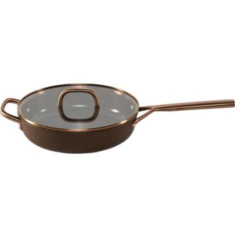 ZWILLING Milano Schmorpfanne mit Glasdeckel 28 cm, Braun