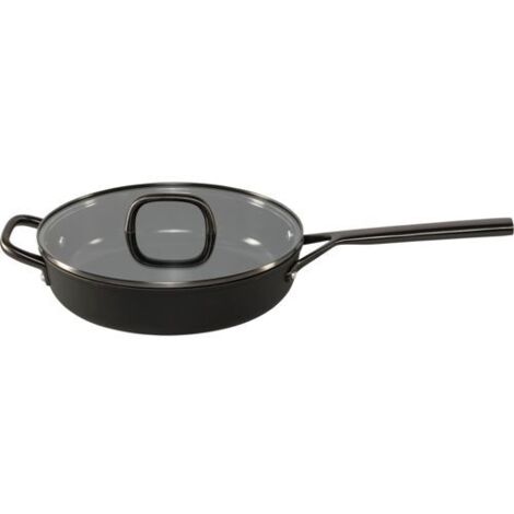 ZWILLING Milano Schmorpfanne mit Glasdeckel 28 cm, schwarz