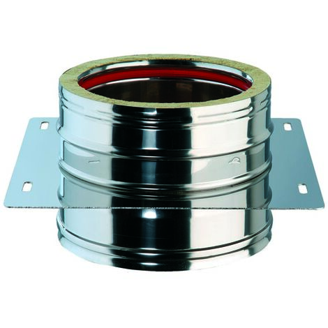 Zwischenplatte - Edelstahl/inox l 190 mm Wandhalterung dp Edelstahl d150