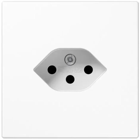 Zwischenstecker Jung weiß 10A 250V Kunststoff Einbau