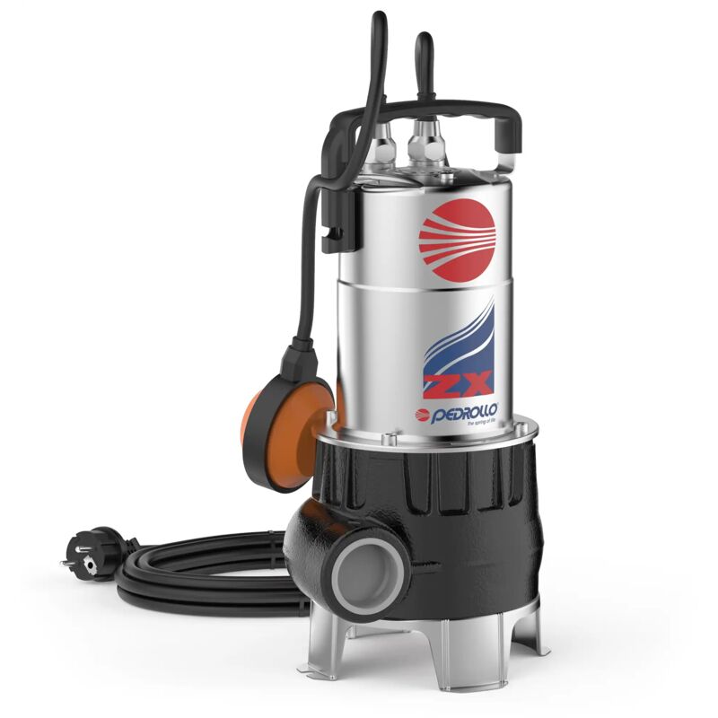 ZXm 1B/40 (5m) - Pompe électrique submersible monophasée vortex pour eaux usées - Pedrollo