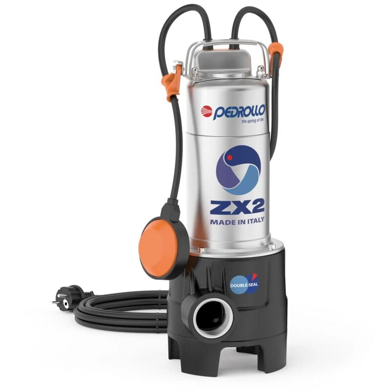 ZXm 2/40 (10m) - Pompe électrique submersible monophasée vortex pour eaux usées - Pedrollo