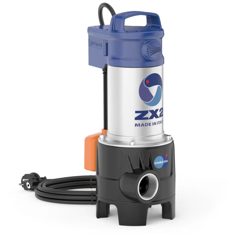 ZXm 2/40-GM (5m) - Pompe électrique submersible monophasée vortex pour eaux usées avec flotteur magnétique - Pedrollo