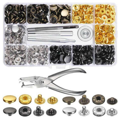 ZXPASRA 120 pièces oeillets pour baches,Oeillet de rondelle Kit,5mm Metal Ensembles Oeillets couture pour rideaux,pince à oeillets pour bâche,pince a oeillet pour bache,pour Bâche en Tissu Bricolage C