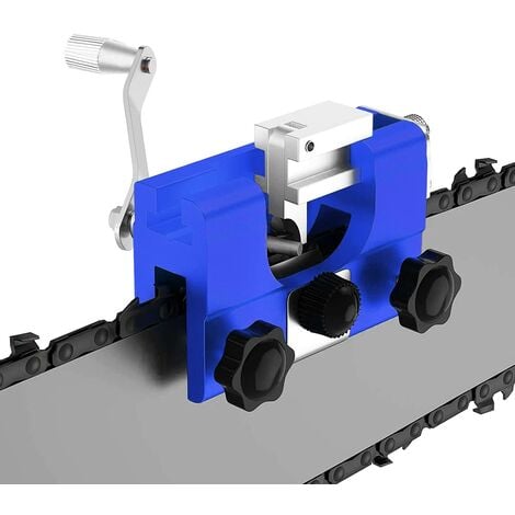 Affûteuse de Chaîne de Tronçonneuse, Lomhyve Aiguiseur de Chaîne de  Tronçonneuse a manivelle, Chainsaw Chain Sharpening, Outil Affûteur de  Chaîne pour