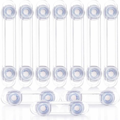ZXPASRA Bloc placard Bebe - Sécurité Enfant - Bloque Porte Placard Fenêtre - Protection Sécurite Domestique (7+3 Pièces)