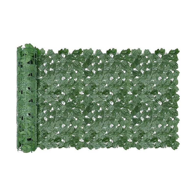 Clôture Artificielle de Feuilles de Lierre artificielles, Écran de clôture antivol de Jardin extérieu,Mur Vegetal clôtures décoratives Faux Fond