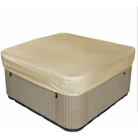 Couverture De Piscine Carré Bâche Solaire pour Piscine, Couverture Solaire De Piscine pour Extérieur Extérieur Spa Baignoire Couverture De Spa Couverture Résistante Aux UV, 220*220*30cm