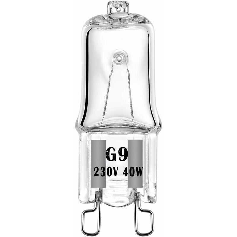 Zxpasra - groofoo Lot de 4 Ampoule halogène G9 Pour Four Oven 40W 230V Ampoule à Tolérance de 300°C