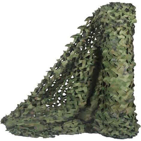 ZXPASRA Voile d'ombrage Rectangulaire Design Ombrière Camouflage,Toile D'ombrage Ajourée Camouflage, 4x6,Bois