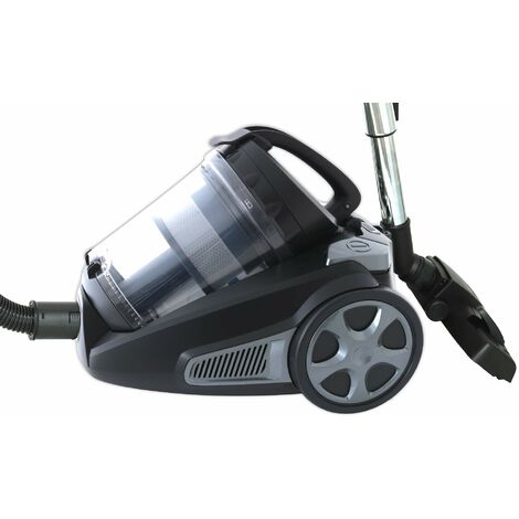 Zyklon Staubsauger HOMELINE 850 Watt Schwarz matt/grau - Schwarz