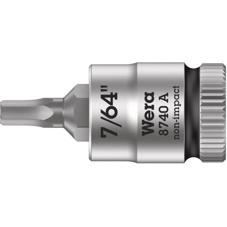 Zyklop vaso de punta con arrastre de 1/4 8740 A Hex-Plus 7/64 x 28 mm - Wera