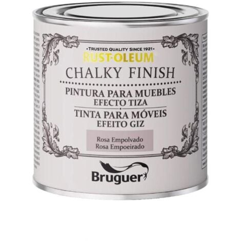 RUST-OLEUM ZYLAZEL chalky muebles 125ml rosa empolvado , Pintura a la tiza para muebles color rosa empolvado Indicada para aplicar sobre objetos y muebles de interior Cubre fácilmente