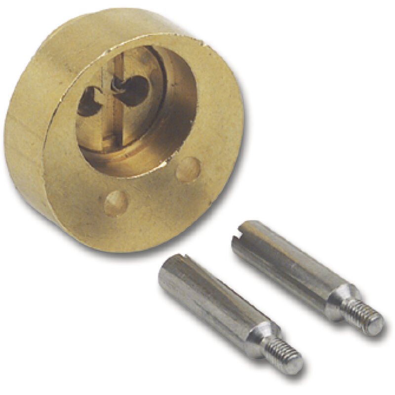 FP - junie 7638 ass Verlängerung für Zylindereinsatz l 7, 5 mm, Messing blank