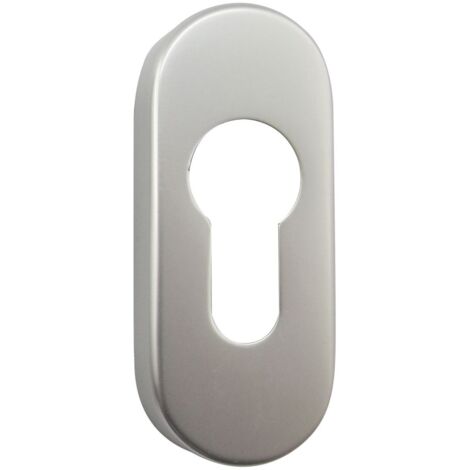 Zylinderrosette PZ, GEOS, 30 x 72 x 8mm, Alu silber eloxiert, 1 Stück  Zubehör Türbeschläge