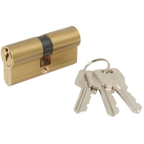 Zylinderschloss mcm E 30 40 golden Messing Stahl