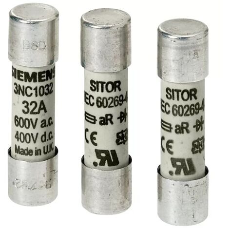 Zylindersicherungseinsatz 10A,600V AC/400VDC