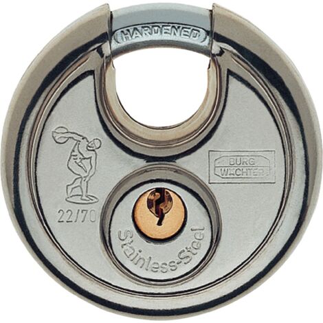 Zylindervorhangschloss 22 70 Schlosskörperbreite 70 mm Edelstahl verschiedenschließend