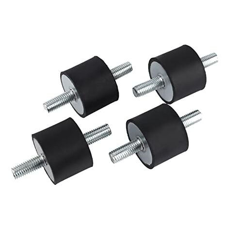 Zylindrische Antivibrationsfüße Männlich M10 M8 Gummi-Antivibrationshalterungen Antivibrationsisolationshalterungen 4 Stück