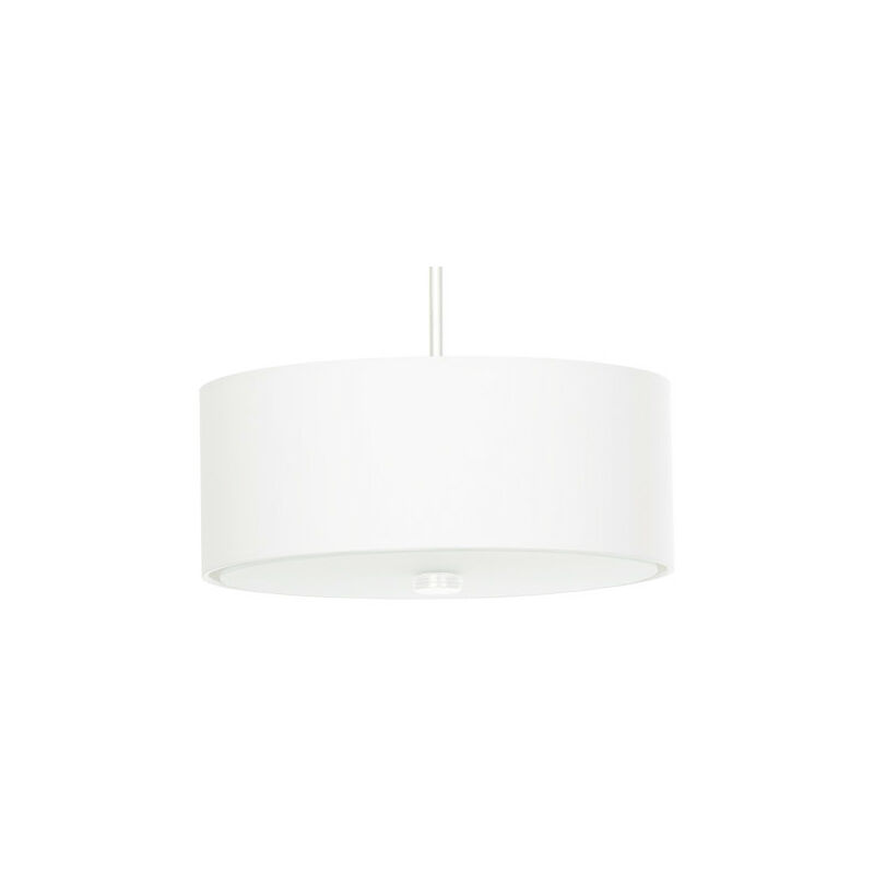 Image of Zylindrische Pendelleuchte Weiß 30cm E27 Lampadario Cilindrico Bianco 30cm E27