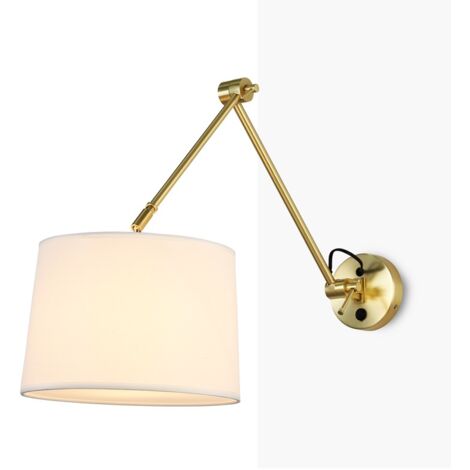 Zylindrische Wandleuchte mit klassischem, gebogenem Design