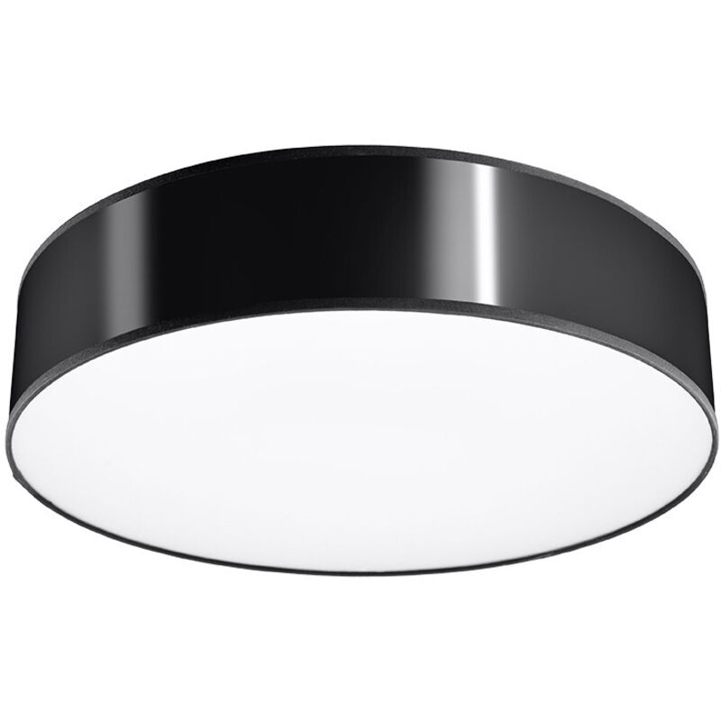 Image of Sollux - Zylindrisches Spüllicht Schwarz 25cm E27 Incasso cilindrico nero 25cm E27
