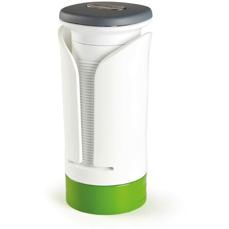 Zyliss E900025 Spiralizzatore di Verdure Manuale, Plastica, Bianco, Grigio, Verde, Tagliaverdure a Spirale per Cetriolo, Zucchine, Carote, Patate e Verdure, Lavabile in Lavastoviglie