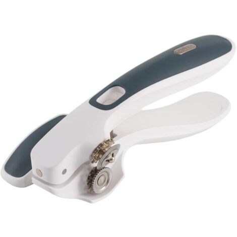 Zyliss E930043 Lock & Lift Apriscatole Manuale, Plastica, Acciaio Inossidabile, Bianco, Grigio, Apri Lattine, Apriscatole di Magnetico, Lavabile in Lavastoviglie