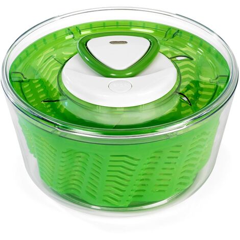 Zyliss E940012 Easy Spin 2 Centrifuga Per Insalata, Grande, Plastica, Verde, Insalatiera con Coperchio, Scolaverdure, Lavabile in Lavastoviglie