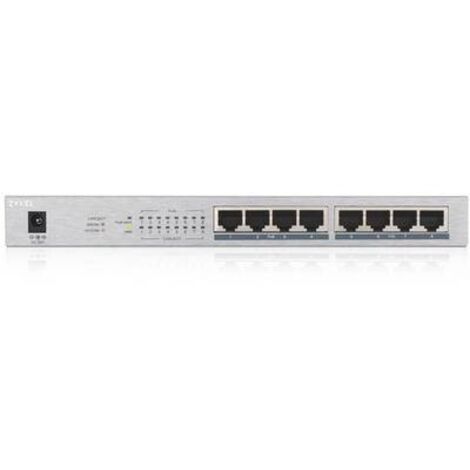 Zyxel GS1008HP Non gestito Gigabit Ethernet (10/100/1000) Supporto Power over Ethernet (PoE) Grigio