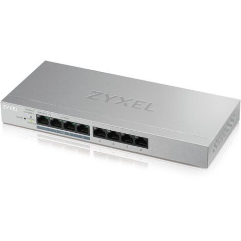 Zyxel GS1200-8HP v2 Gestito Gigabit Ethernet (10/100/1000) Supporto Power over Ethernet (PoE) Grigio