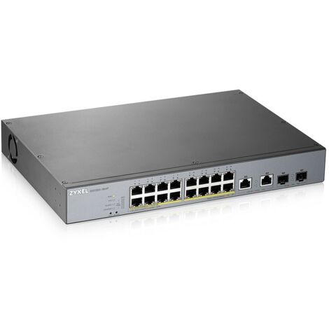 Zyxel GS1350-18HP-EU0101F switch di rete Gestito L2 Gigabit Ethernet (10/100/1000) Supporto Power over Ethernet (PoE) Grigio